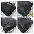 Borsa tote in nylon tessuto con logo grommet PRADA nero/oro D'oro - vista 13