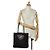 Borsa tote in nylon tessuto con logo grommet PRADA nero/oro D'oro - vista 15