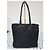 Borsa tote in nylon tessuto con logo grommet PRADA nero/oro D'oro - vista 2
