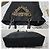 Borsa tote in nylon tessuto con logo grommet PRADA nero/oro D'oro - vista 5