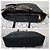 Borsa tote in nylon tessuto con logo grommet PRADA nero/oro D'oro - vista 6