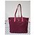 Borsa tote in nylon e pelle Saffiano rosa PRADA - vista 11