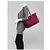 Borsa tote in nylon e pelle Saffiano rosa PRADA - vista 12