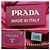 Borsa tote in nylon e pelle Saffiano rosa PRADA - vista 2