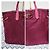 Borsa tote in nylon e pelle Saffiano rosa PRADA - vista 6