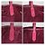 Borsa tote in nylon e pelle Saffiano rosa PRADA - vista 9