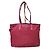 Bolsa tote de nylon e couro PRADA rosa