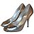 Casadei Pumps Silber Leder Größe 35 IT