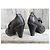 Dolce & Gabbana Derbies con tacco in pelle marrone scuro - vista 4