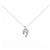 Autre Marque Collana in platino e diamanti Argento