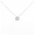 Autre Marque Collana in diamante in oro bianco Au750 a forma di fiore Argento