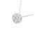 Autre Marque Collana in diamante in oro bianco Au750 a forma di fiore Argento - vista 3