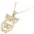 Autre Marque Au750 Eulen-Diamant-Halskette Golden - Ansicht 3