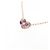 Autre Marque Au750 Saphir-Diamant-Halskette Pink - Ansicht 3