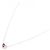 Autre Marque Collar de granate en oro rosa K10 con diamantes de turmalina - vista 2