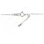Autre Marque Collier en diamant en or blanc Au750 Argenté - vue 5