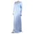 Autre Marque Light blue plisse maxi dress - size UK 12 Triacetate  ref.2670674