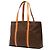 Céline Borsa tote in tela rivestita Macadam marrone di Celine - vista 2