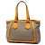 Céline Celine Braune Canvas Tragetasche Beige - Ansicht 2
