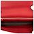 Cartera de cuero rojo Gucci con cadena y logo G entrelazado Roja - vista 4