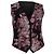 Dolce & Gabbana Floral Brokat-Weste aus Polyester in Pink und Schwarz
