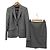 Autre Marque iCB Stretch Anzugset Braun