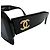 Gafas de sol negras con logo CC dorado Chanel 02464 Negro - vista 4