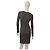 Vestido ajustado drapeado de lana y cuero taupe Joseph – Talla 36 - vista 2
