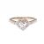 Autre Marque Ponte Vecchio Herz-Diamantring Golden