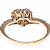 Autre Marque Ponte Vecchio Herz-Diamantring Golden - Ansicht 7