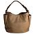 Prada Borsa a Spalla Hobo Daino in Pelle Beige - vista 2