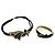 Set Emanuel Ungaro Collana e Bracciale Oro ed Emaille Nero D'oro Verde