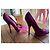 Décolleté Louis Vuitton Salomé Fucsia Nubuck Fuschia - vista 2