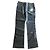 Moschino Jeans gerade schwarze PVC Hose distressed