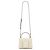 Borsa Tote Valentino Garavani Rockstud Mini in pelle crema - vista 5