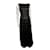 Vera Wang Schwarzes Spitzenkleid mit Schleppe