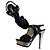Sandali Saint Laurent Tribute 105 in pelle nera Nero