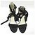 Autre Marque Sandali con tacco chunky in suede con lacci FOXEY Nero - vista 5