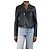 Maje Navy Leder Bikerjacke - Größe UK 10 Marineblau