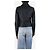 Maje Navy Leder Bikerjacke - Größe UK 10 Marineblau - Ansicht 2