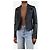 Maje Navy Leder Bikerjacke - Größe UK 10 Marineblau - Ansicht 3