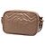 Gucci Mini GG Marmont in pelle matelassé marrone con tracolla Carne - vista 2