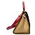 Trapèze Céline Celine Kleine Tricolor Trapeze Tasche aus Leder - Ansicht 3