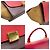 Trapèze Céline Celine Kleine Tricolor Trapeze Tasche aus Leder - Ansicht 5