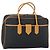 Saint Laurent Vintage Boston en cuir PVC Noir