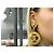 ORECCHINI VINTAGE CHANEL 1989 A PENDA LOGO CC DI CASTELLANE D'oro - vista 11
