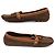 NUOVI MOCASSINI LOUIS VUITTON 35.5 IN CAMOSCIO MARRONE - vista 2