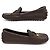 NUOVI MOCASSINI LOUIS VUITTON 36.5 IN PELLE GRAINED Marrone - vista 2