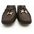 NUOVI MOCASSINI LOUIS VUITTON 36.5 IN PELLE GRAINED Marrone - vista 4