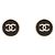 NUOVE ORECCHINI CHANEL LOGO CC ROTONDI A PUNTA IN METALLO DORATO D'oro